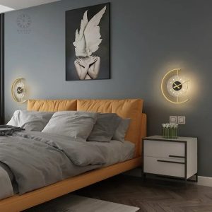 Horloge murale LED au design contemporain