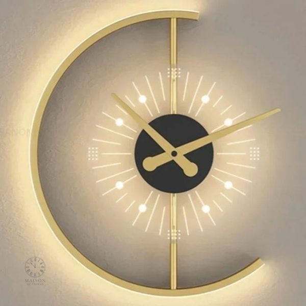Horloge design murale, style LED innovant