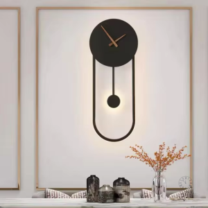 Horloge murale moderne avec éclairage LED