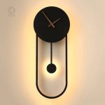 Horloge murale au design élégant et lumineux