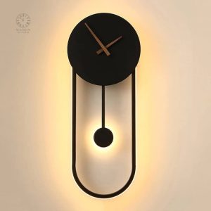 Horloge murale au design élégant et lumineux