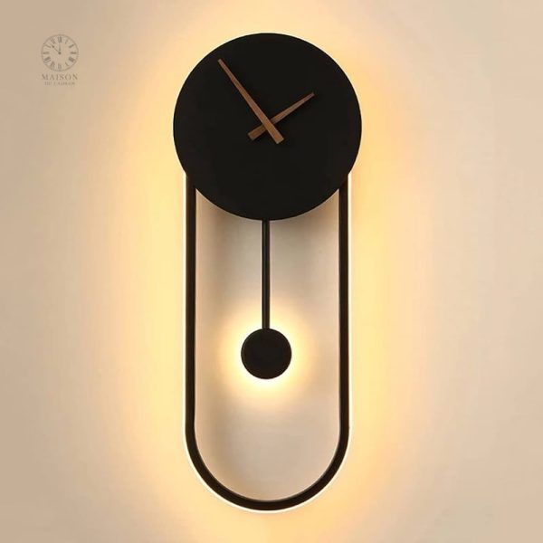 Horloge murale au design élégant et lumineux