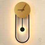 Horloge murale stylisée pour décoration intérieure