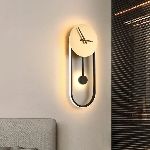 Horloge lumineuse au style contemporain