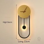 Horloge murale de luxe avec effet lumineux