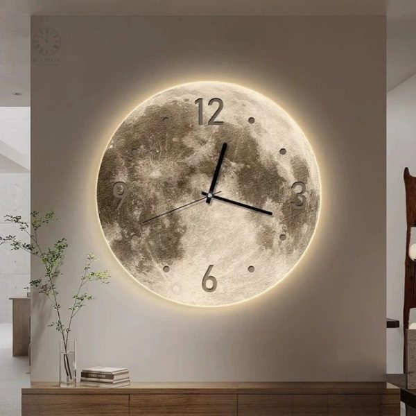 horloge-lune-1 Horloge Lune murale décorative élégante et artistique
