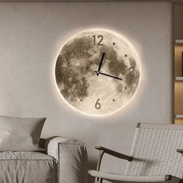 Horloge Lune, accessoire décoratif pour intérieur chic