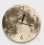 Horloge murale au style moderne, thème lunaire