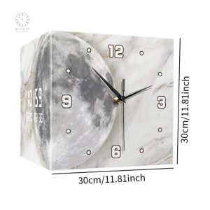 Horloge murale Lune, accessoire décoratif pratique