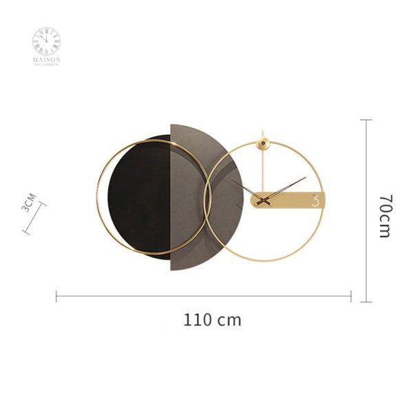 Horloge murale design chic pour un intérieur sophistiqué