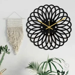 Horloge Mandala pour la cuisine au design artistique