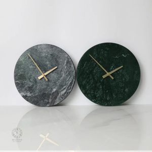 Horloge design en marbre élégant pour décoration intérieure