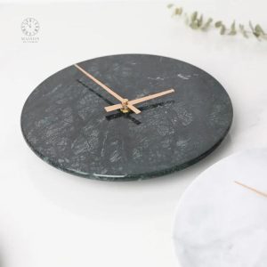 Horloge en marbre, accessoire de luxe pour mur contemporain