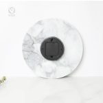 Horloge murale au design chic en marbre naturel et intemporel