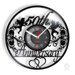 Horloge mariage chic avec inscription spéciale