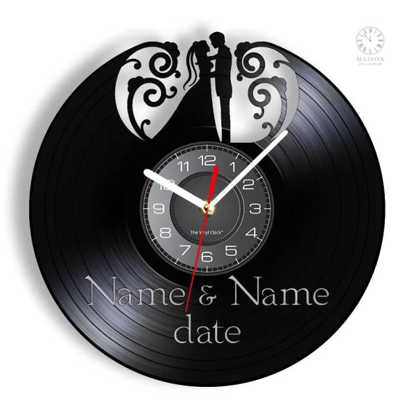 Horloge mariage avec design élégant et moderne