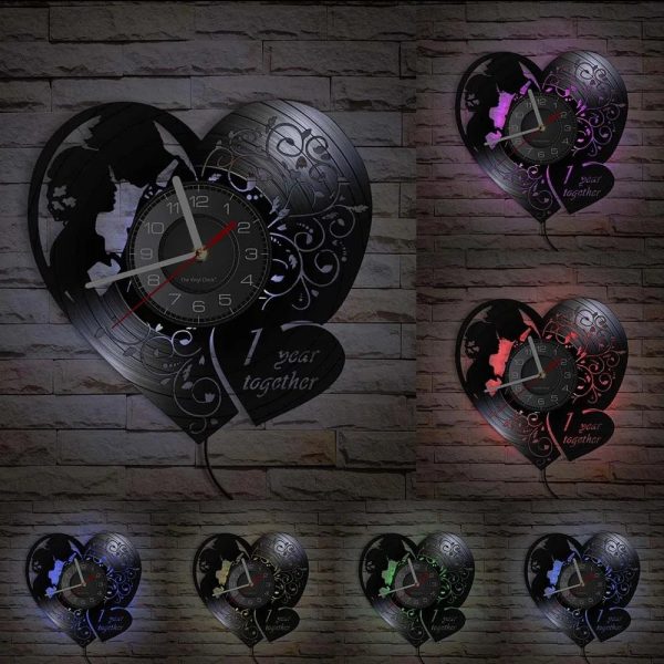 Horloge décorative mariage avec touches personnalisées