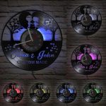 Horloge mariage personnalisée avec date et noms
