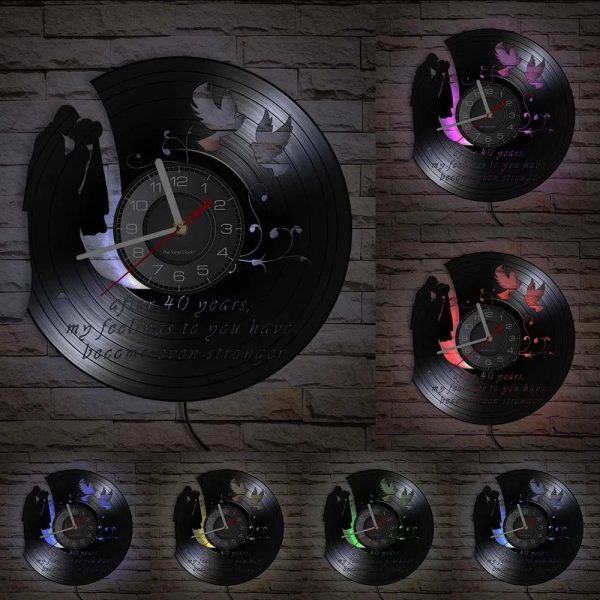 Horloge personnalisée pour les couples amoureux