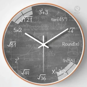 Horloge éducative avec design mathématique unique
