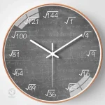 Horloge astucieuse affichant des équations mathématiques