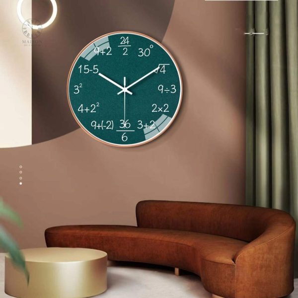Horloge décorative pour les passionnés de mathématiques