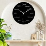 Horloge originale sur le thème des mathématiques pour décoration murale