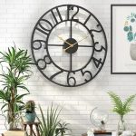 Horloge design minimaliste en métal