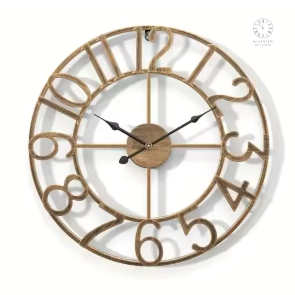 Horloge moderne en métal pour décoration intérieure