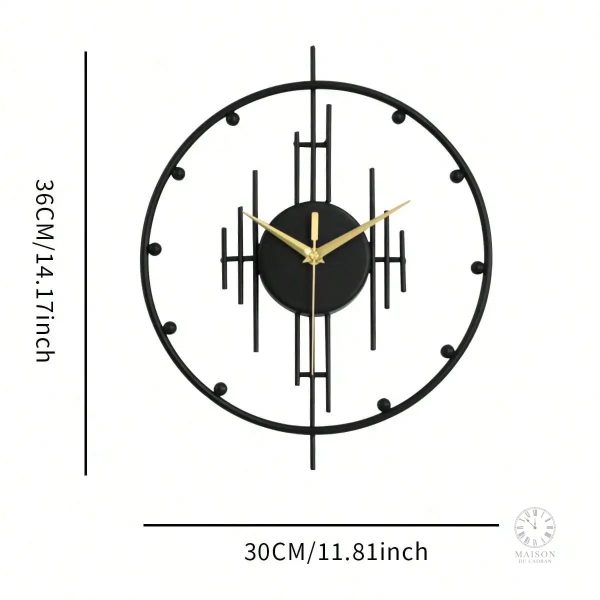 Horloge murale élégante, style minimaliste et fonctionnel