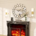 Horloge décorative murale avec effet miroir