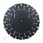 Horloge murale éclatante en miroir stylisé