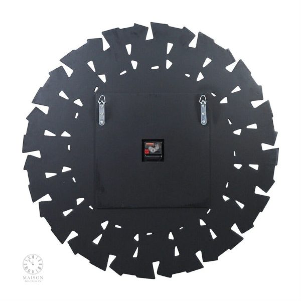 Horloge murale éclatante en miroir stylisé