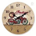 Décoration murale horloge moto moderne