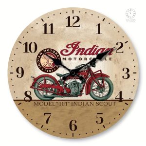 Décoration murale horloge moto moderne
