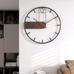 Horloge murale en fer design moderne pour décoration intérieure