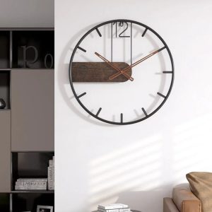 Horloge murale en fer design moderne pour décoration intérieure
