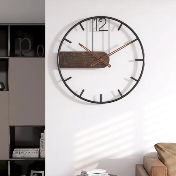 horloge-mural-en-fer-1 Horloge murale en fer design moderne pour décoration intérieure
