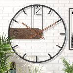 Horloge en fer pour mur, touche esthétique unique