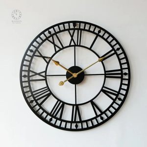 Horloge murale industrielle au design moderne