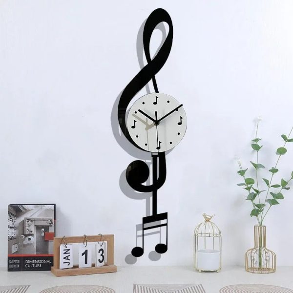 Horloge murale originale 3D, ajout décoratif unique