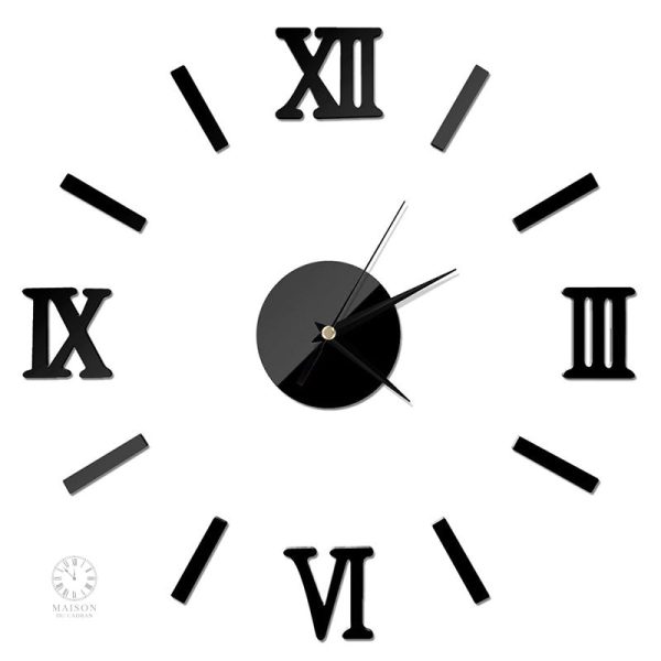 Horloge murale décorative à chiffres romains