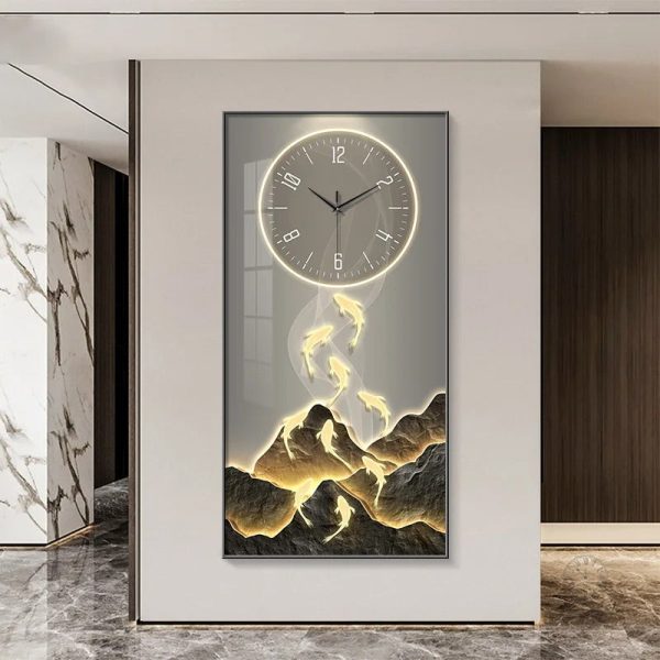 Horloge Led minimaliste pour espace de vie moderne