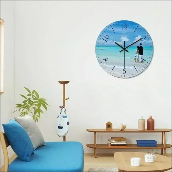 horloge-murale-a-personnaliser-1 Horloge Murale Personnalisée moderne et élégante