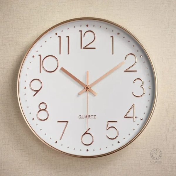 Horloge murale à quartz pour maison ou bureau