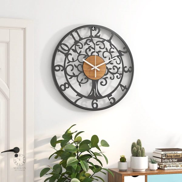 Horloge murale moderne inspirée de la nature