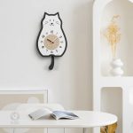 Horloge murale chat décorative et originale