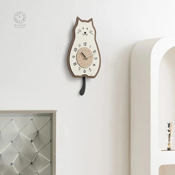 Horloge chat pour une ambiance chaleureuse