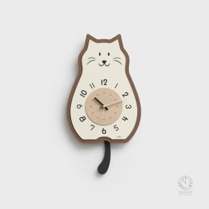 Horloge murale amusante pour les amoureux des chats