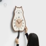 Horloge créative avec un charmant chat